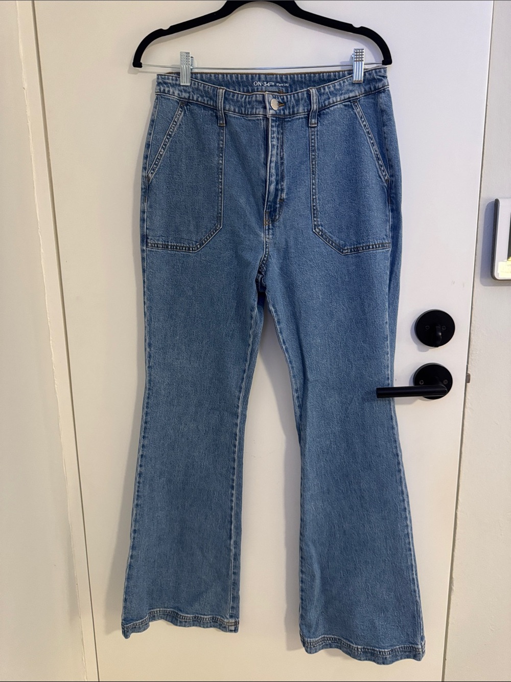 On the 34th High-Rise Flare Jeans - Blue